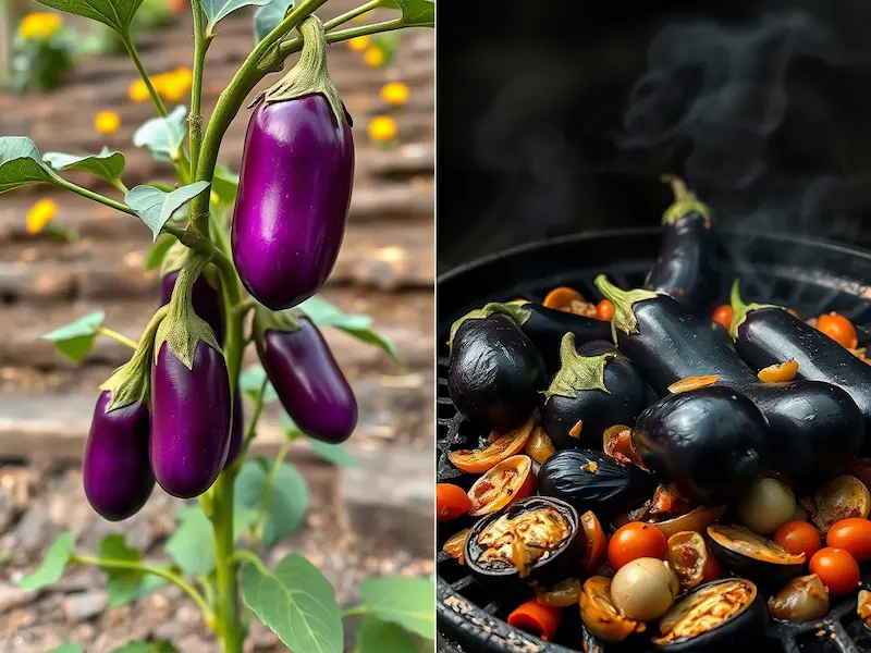 Brinjal plant growing tips and recipe