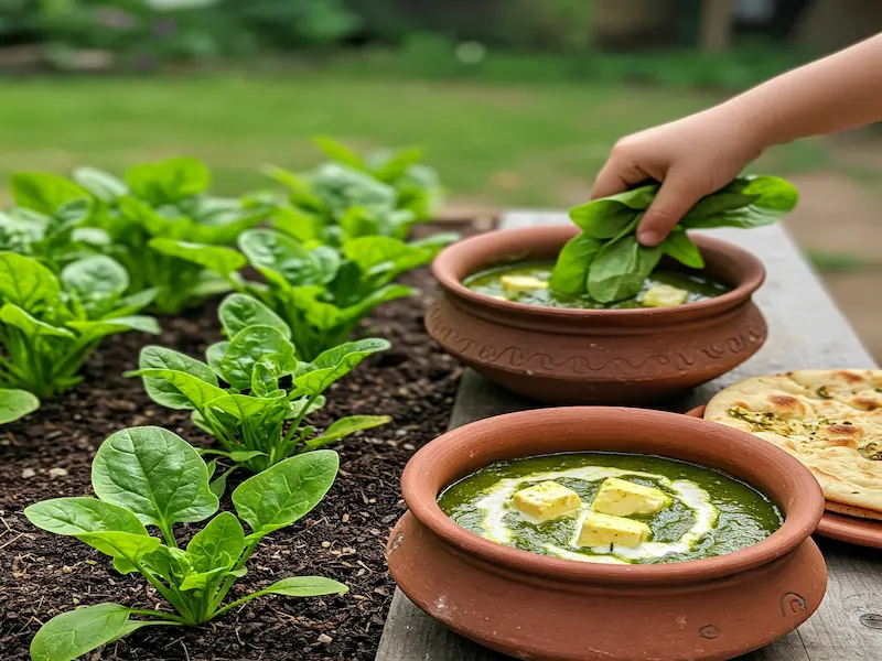 Spinach growing tips and recipe