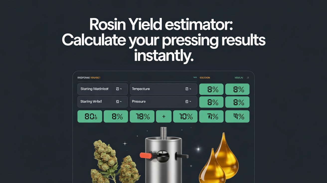 Rosin Yield Estimator