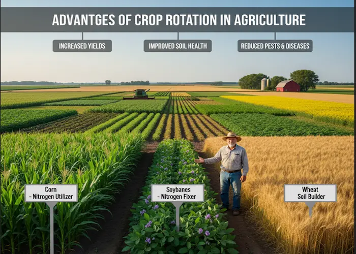 Advantages of crop rotation in agriculture