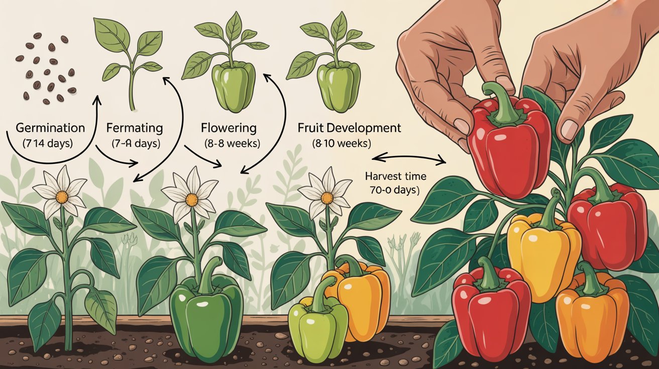 How Bell Peppers Grow: A Step-by-Step Life Cycle Guide
