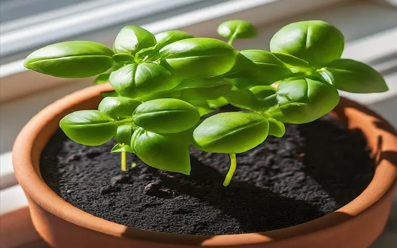 Growing basil indoors