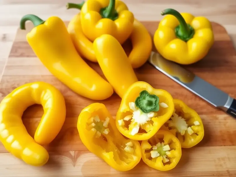 Sweet banana peppers